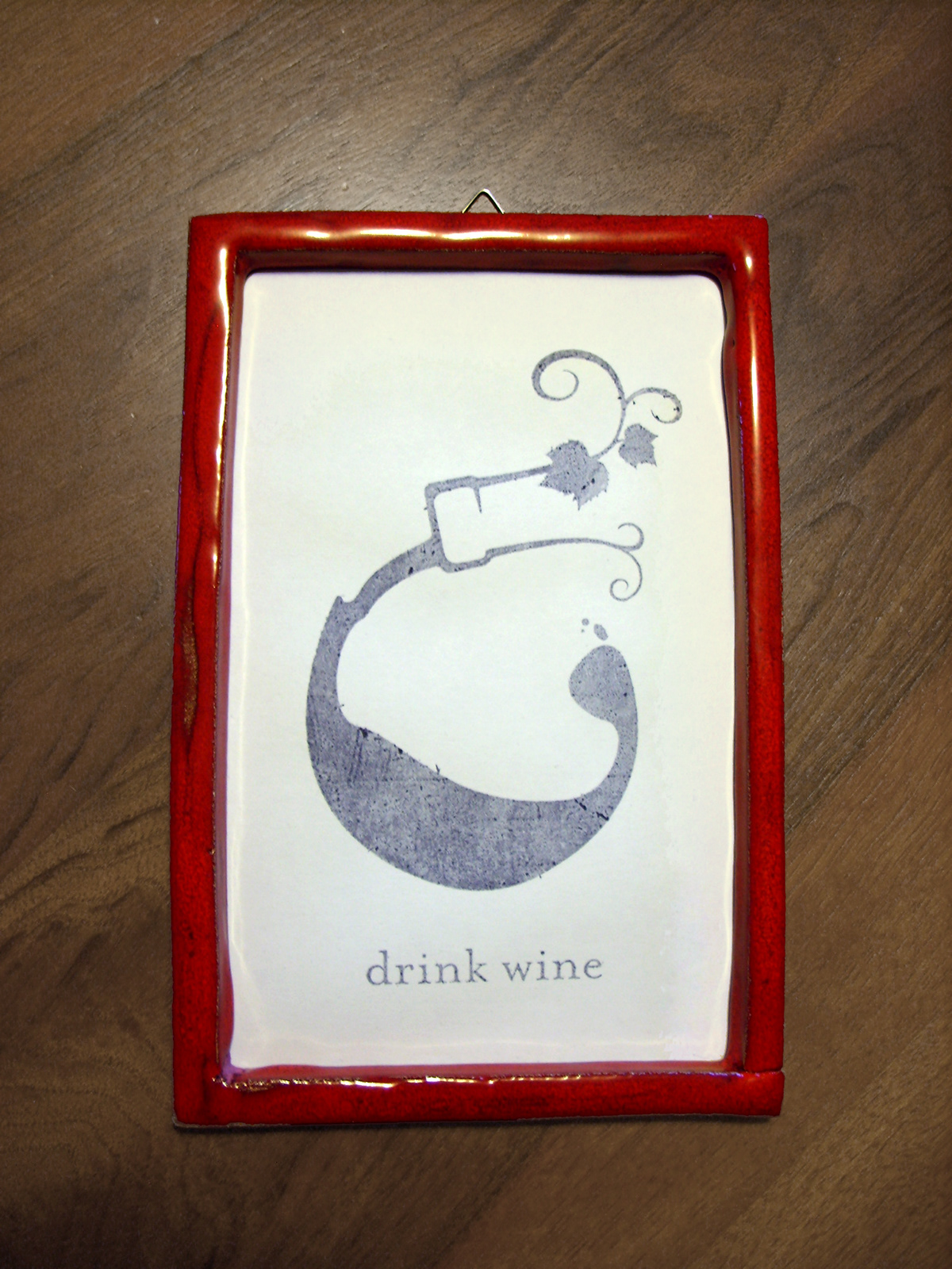 Drink Wine Michele Tenca clay wine drink frame