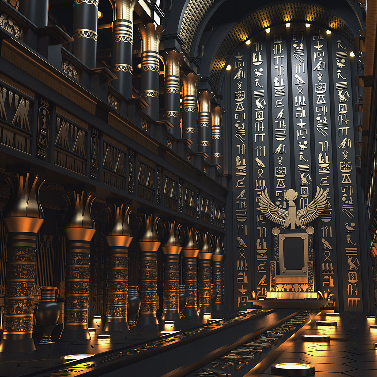 art 3D concept ILLUSTRATION  cinematic Render realistic history ancient egyptian Civilization