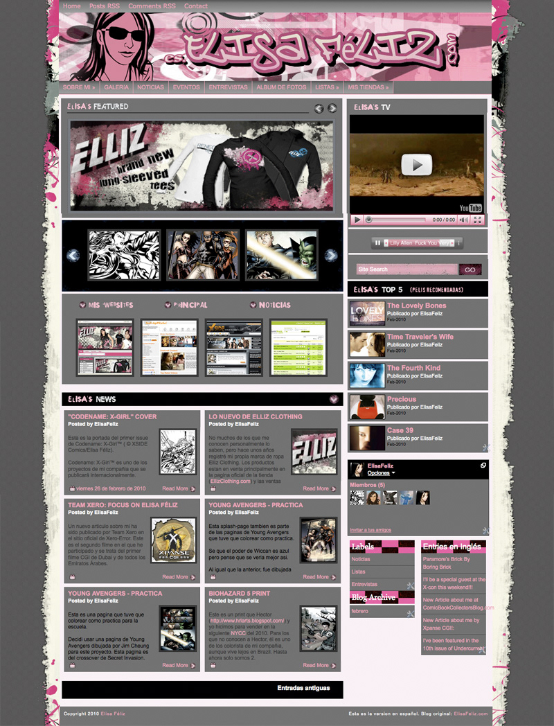 webpage Website websites Myspace Layout layouts HTML css