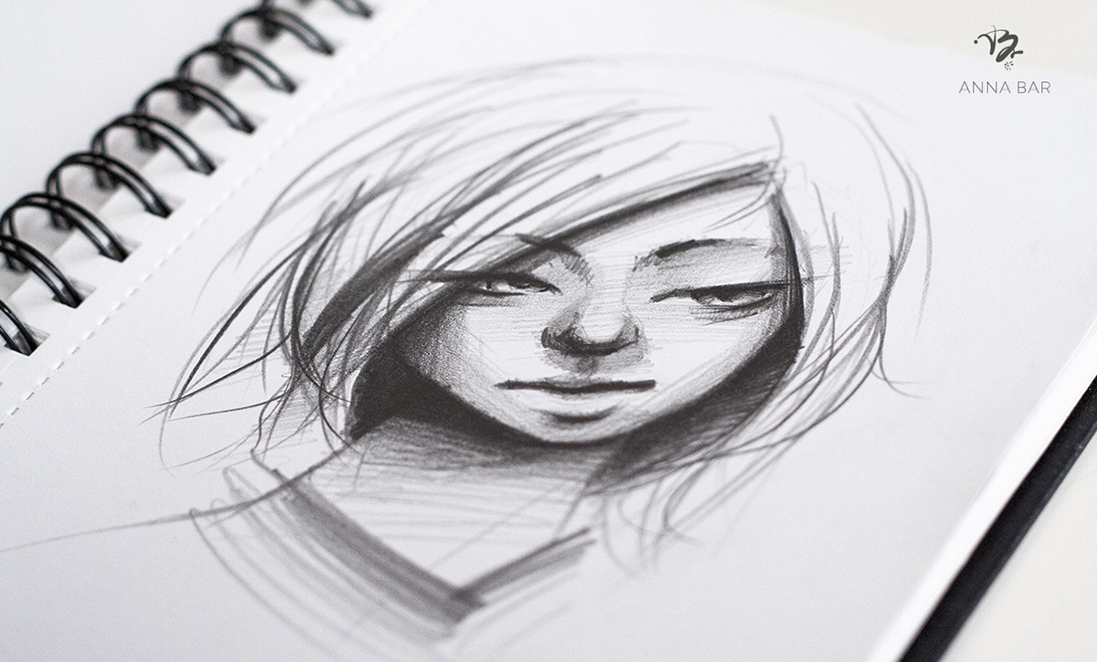 sketchbook ILLUSTRATION  Drawing  pencil sketch characterdesign portrait portraits