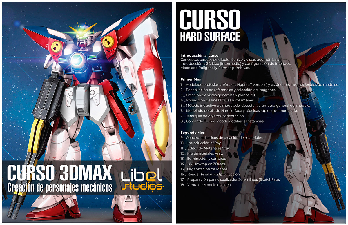 robot Gundam mecha manga Gun suit 3D 3dmax vfx tutorial