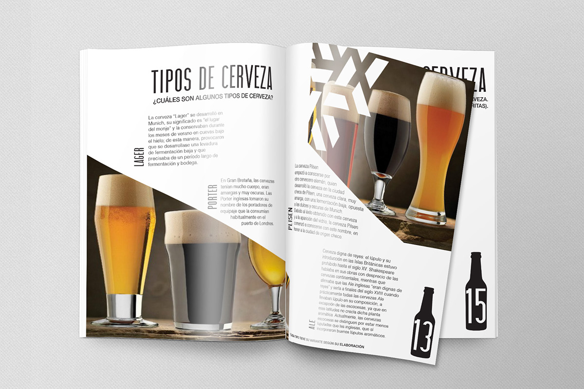 revista magazine beer design editorial print