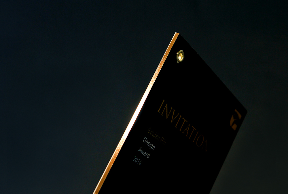 print gold golden graphic Invitation invite black special card logo pin award Design Award