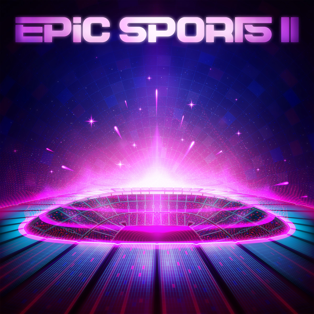 Album cover energy future ILLUSTRATION  light neon sports vector