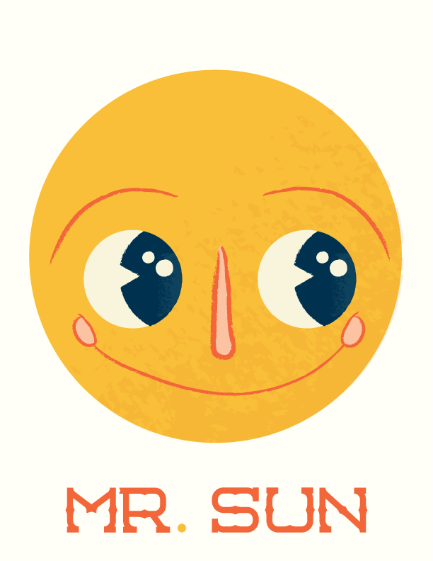 logo Character children's color Sun texture