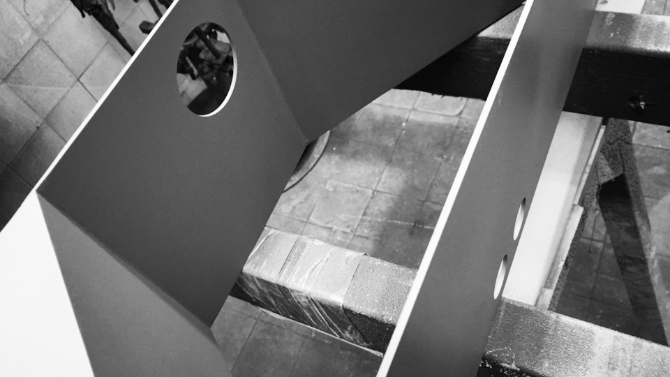 geometric building constructivism welding Interior abstract pop