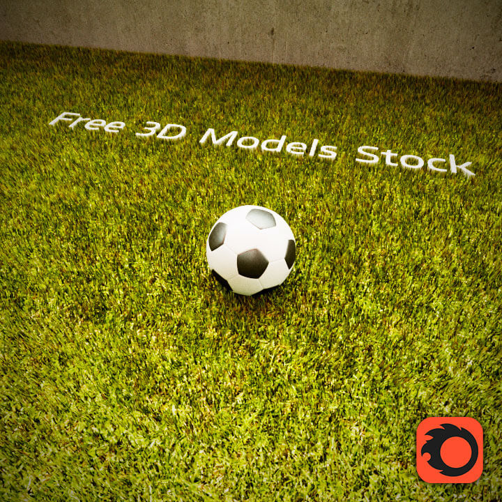3D visualization 3D model soccer ball .3ds .max .fbx .obj vfx