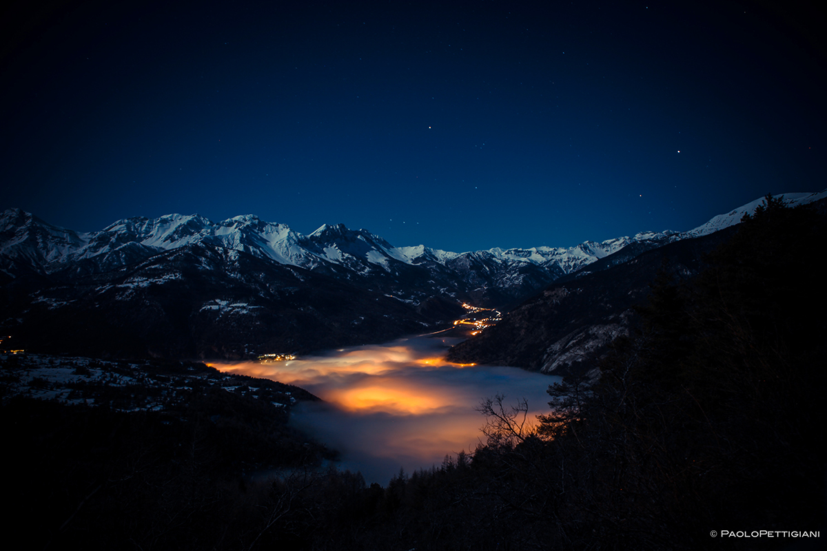 photo night clouds winter Nature sunset Sunrise mountain alps snow Landscape mountains light digital colors