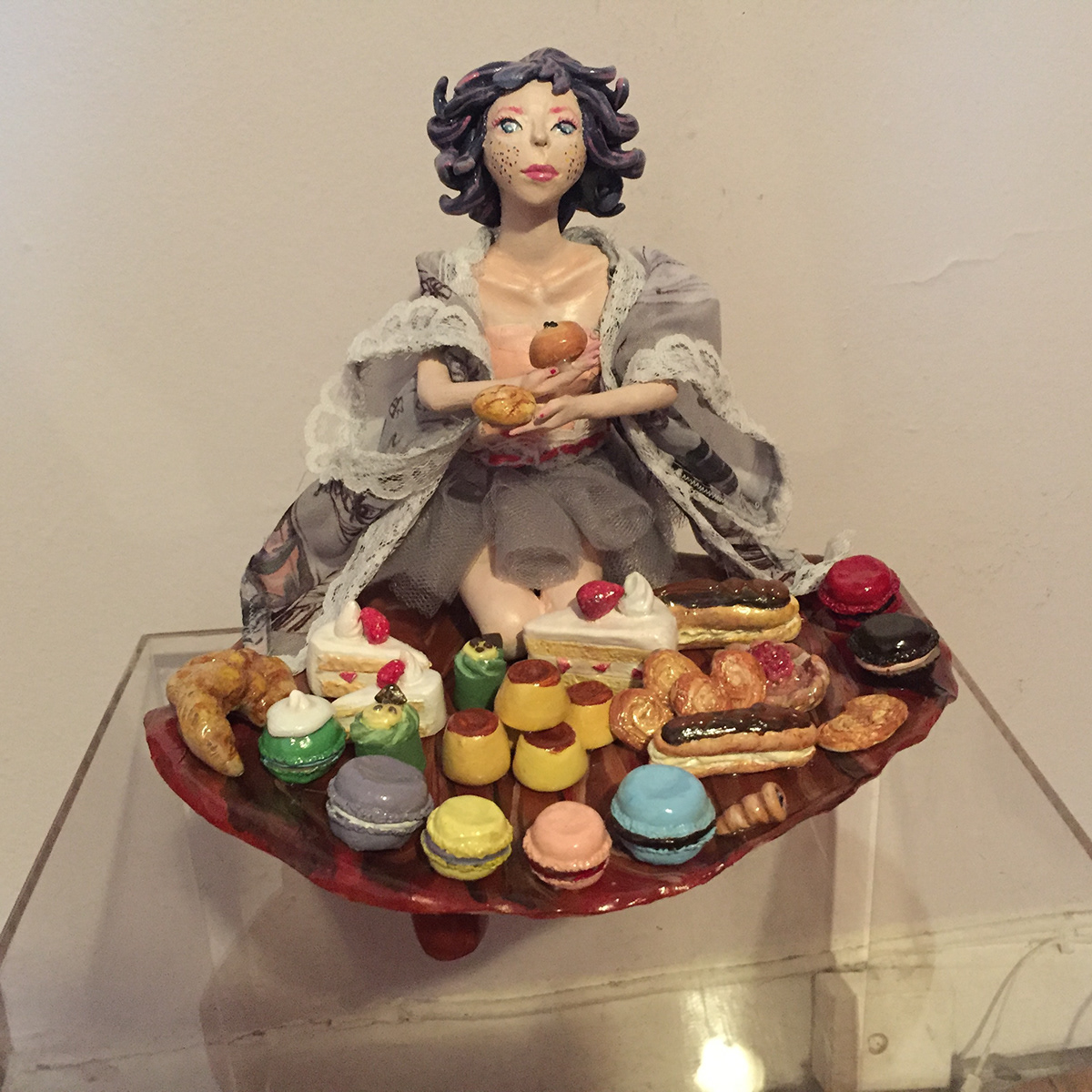 Adobe Portfolio doll handmade Artdoll Miniature Sweets Food  japanese bakery