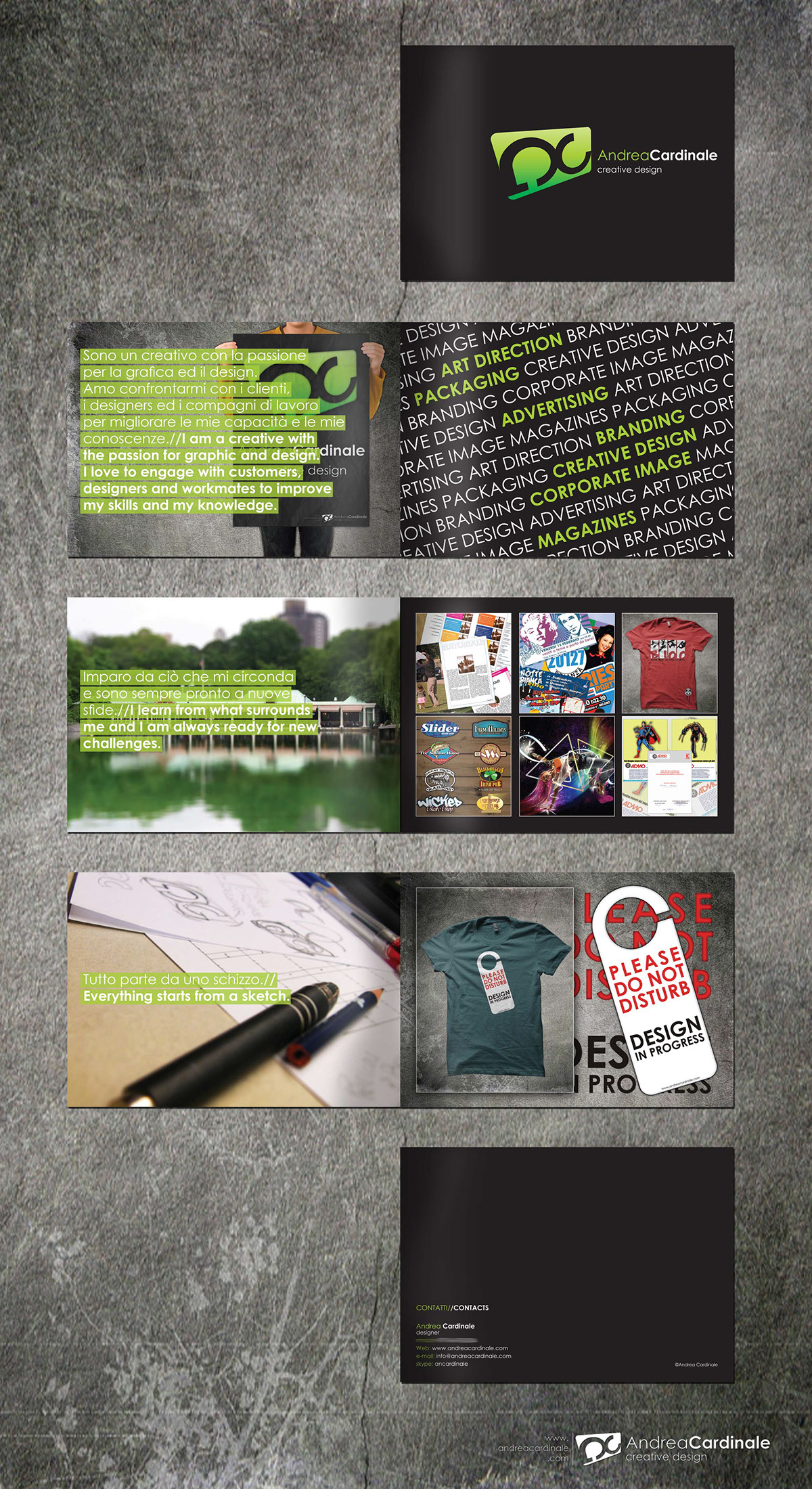 brochure Self Promo portfolio personal creative Resume curriculum CV