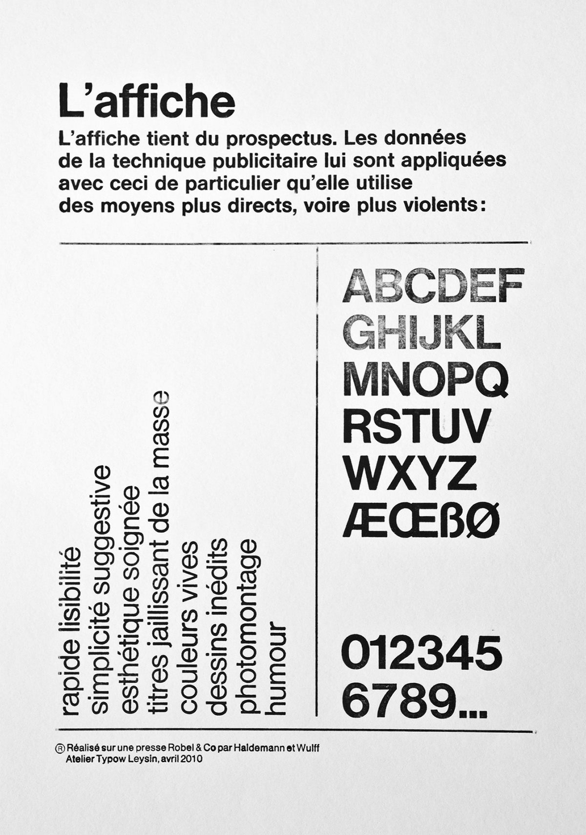 letterpress heidelberg platine linogravure imprimerie atelier typo typow Leysin Casse Method magazine L'affiche plomb Robel & Co Original Method.tv linocut case