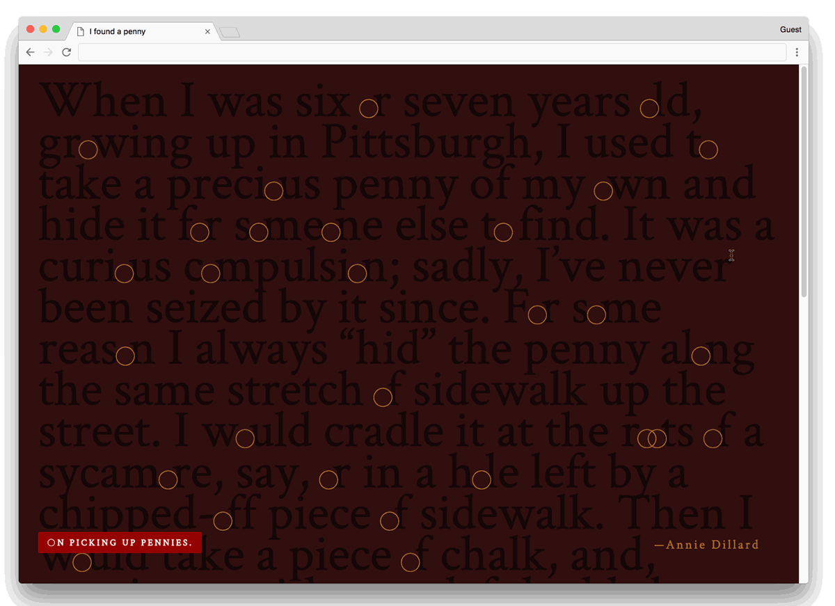 Web experiment test Quotes design typography   Window code