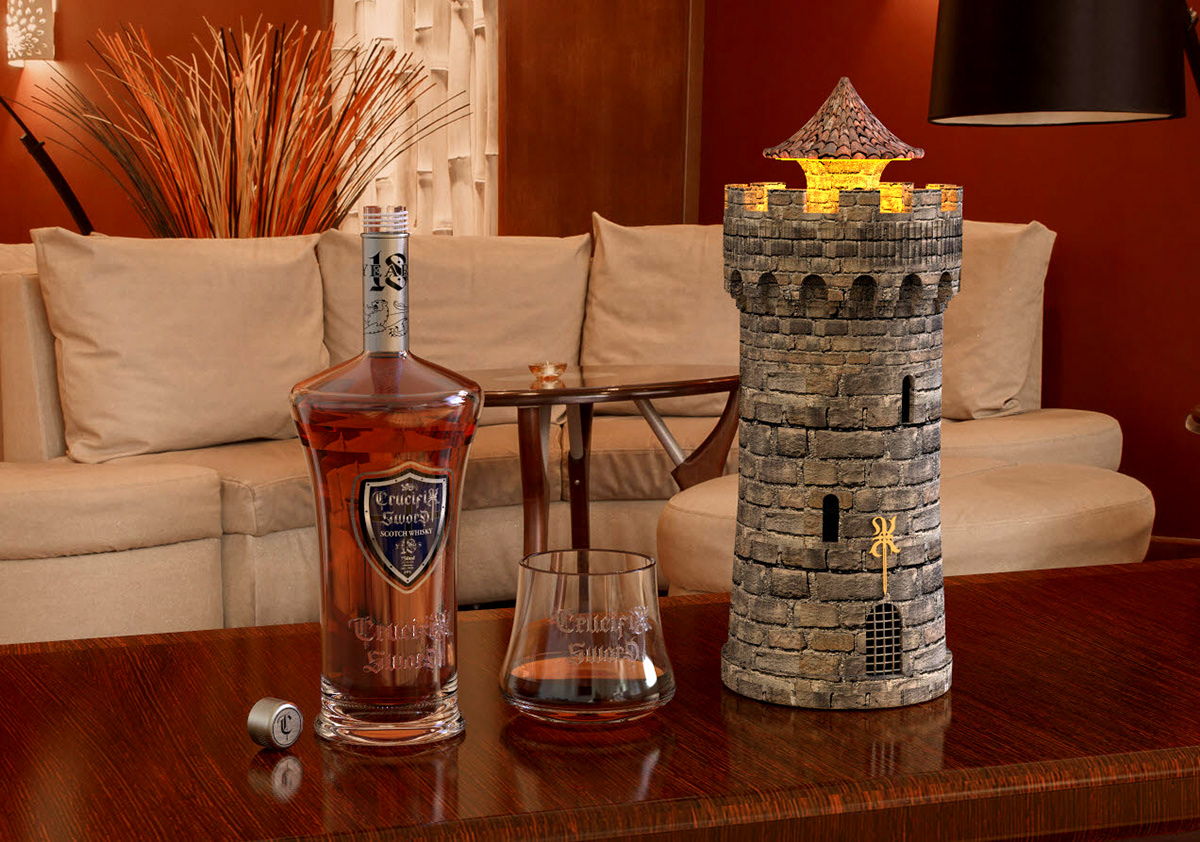3D 3d modeling bottle design brand designer branding  Branding design Whiskey bottle whiskey label Whisky