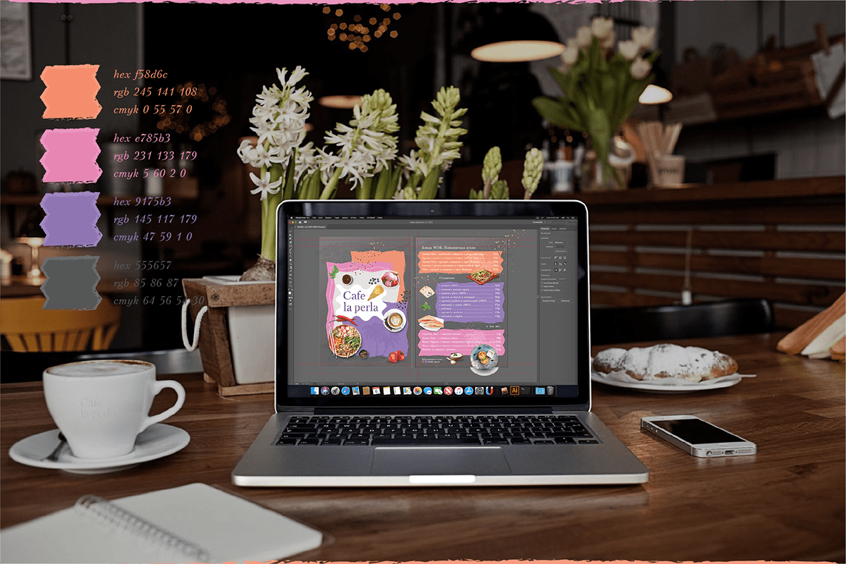 cafe restaurant bar menu design polygraphy creative graphic design 