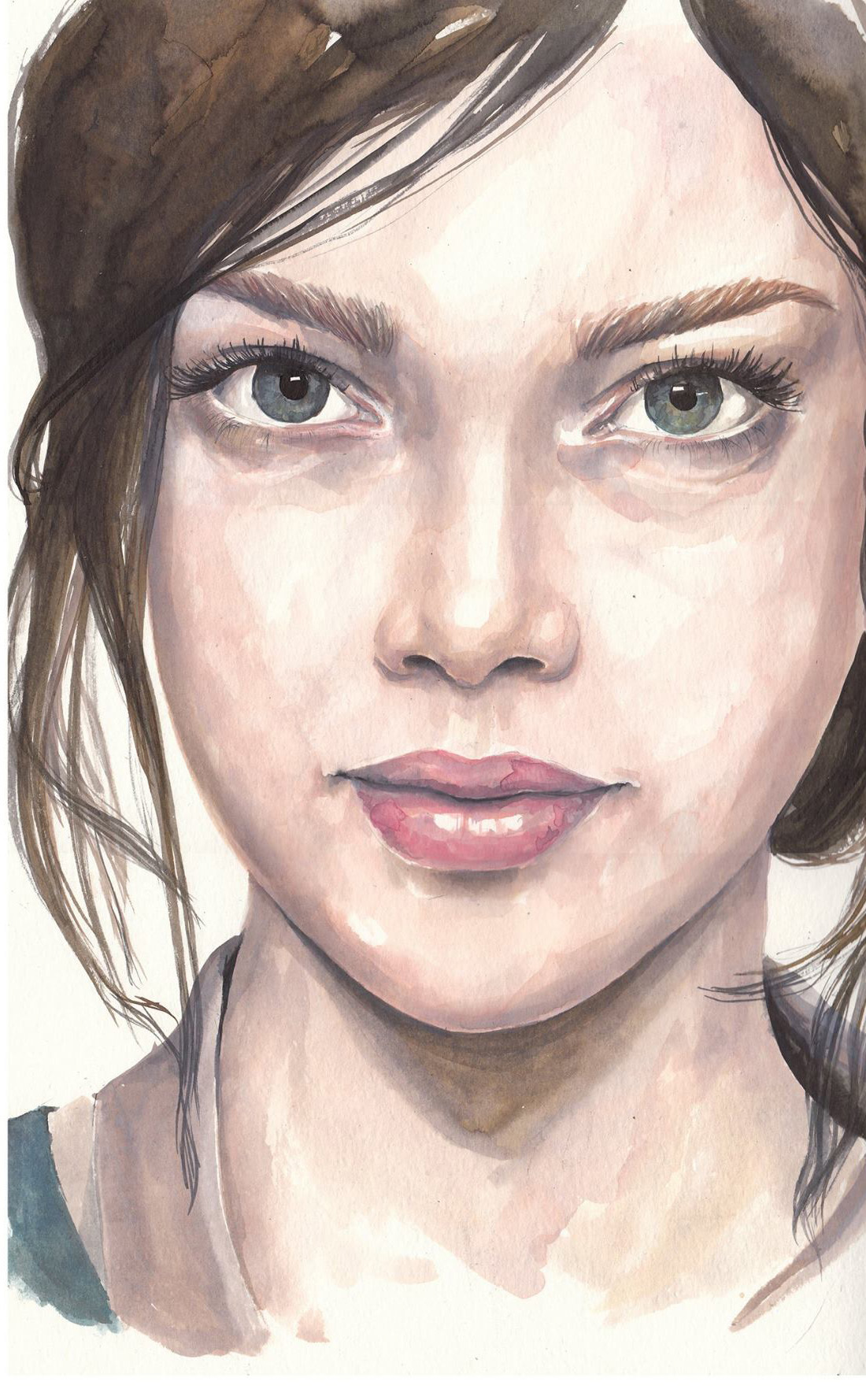 portrait ecoline Oil Painting watercolor