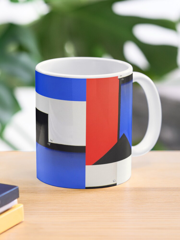 abstract Bleu Blanc Rouge national france decoupage pattern relief geometric mondrian lettre F