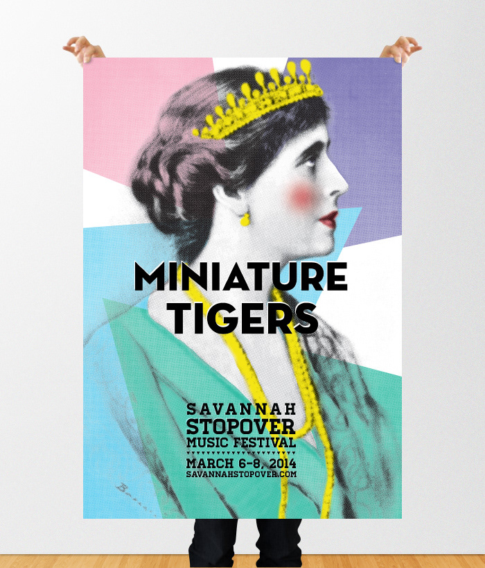 poster Poster Design miniature tigers savannah stopover Stopover band poster record design