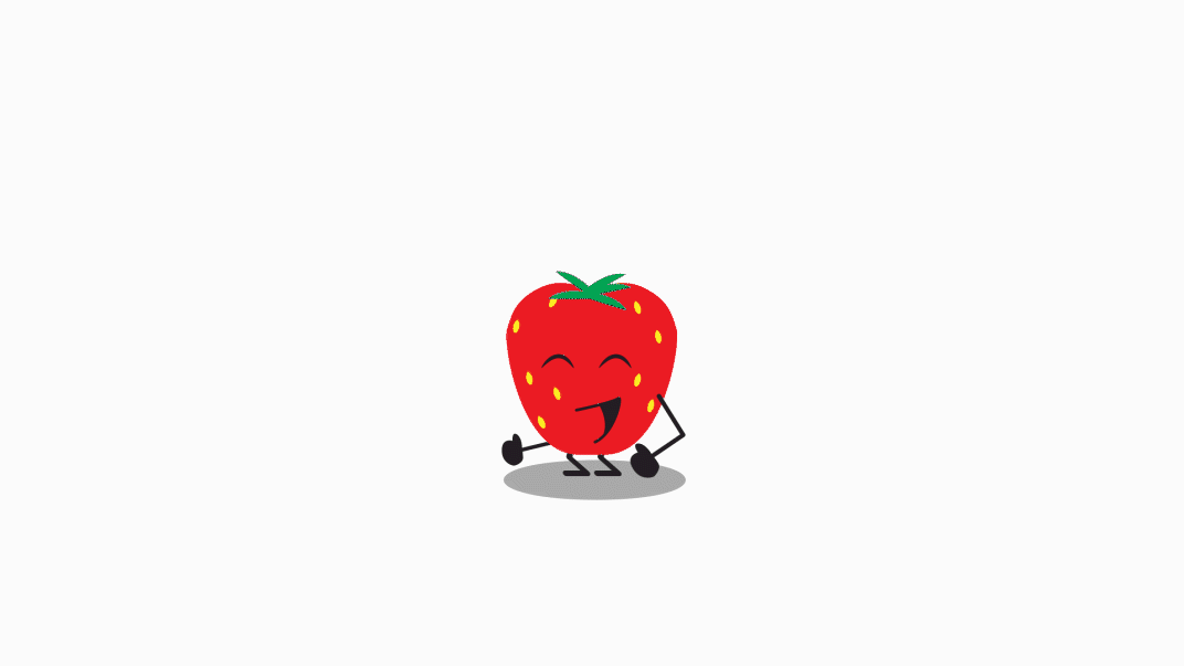 animation  vector strawberry