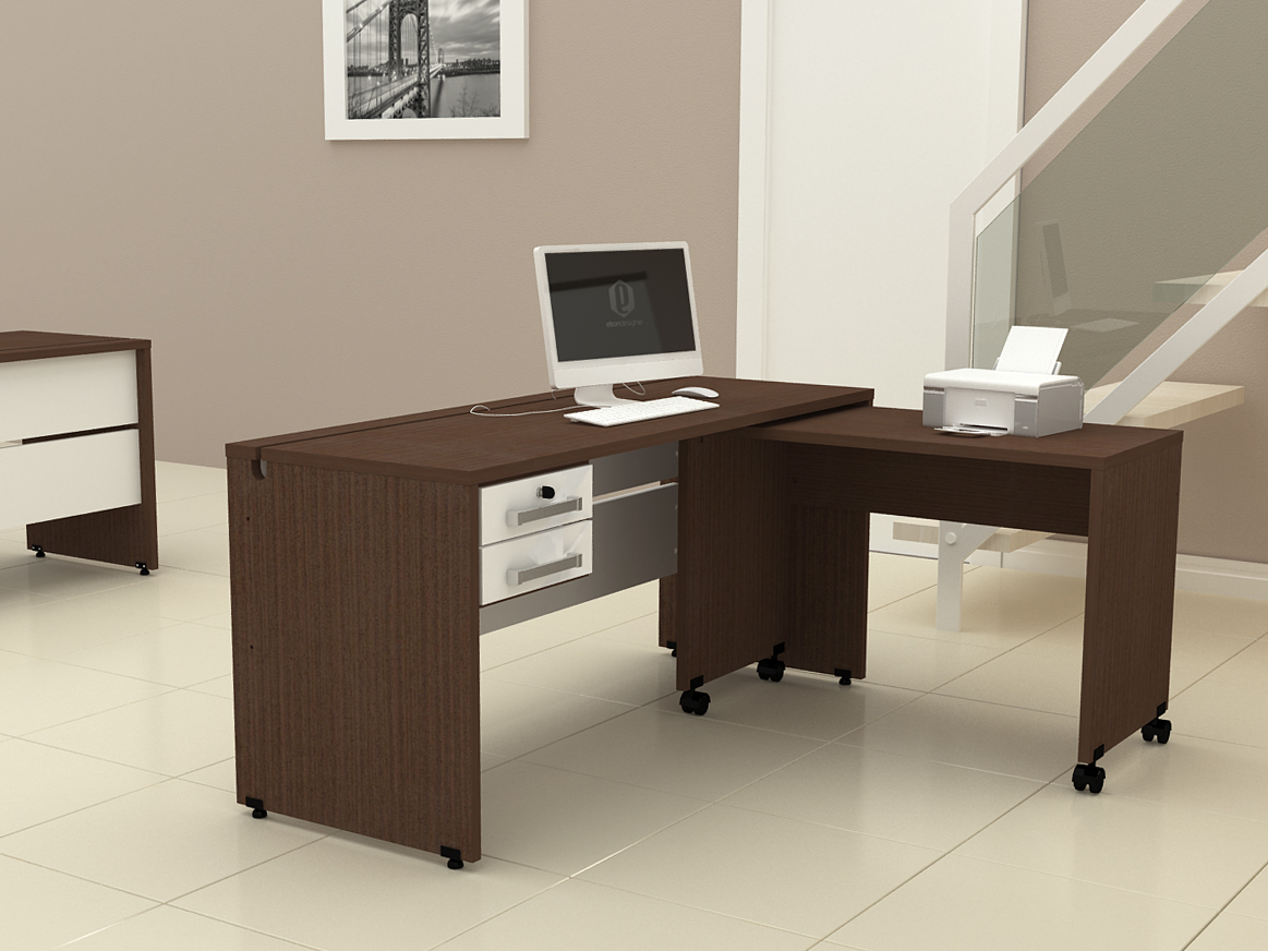 Interior table furniture 3D rendering