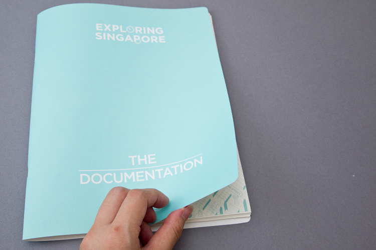 singapore map Guide documentation kembangan Diecut boring vector poster