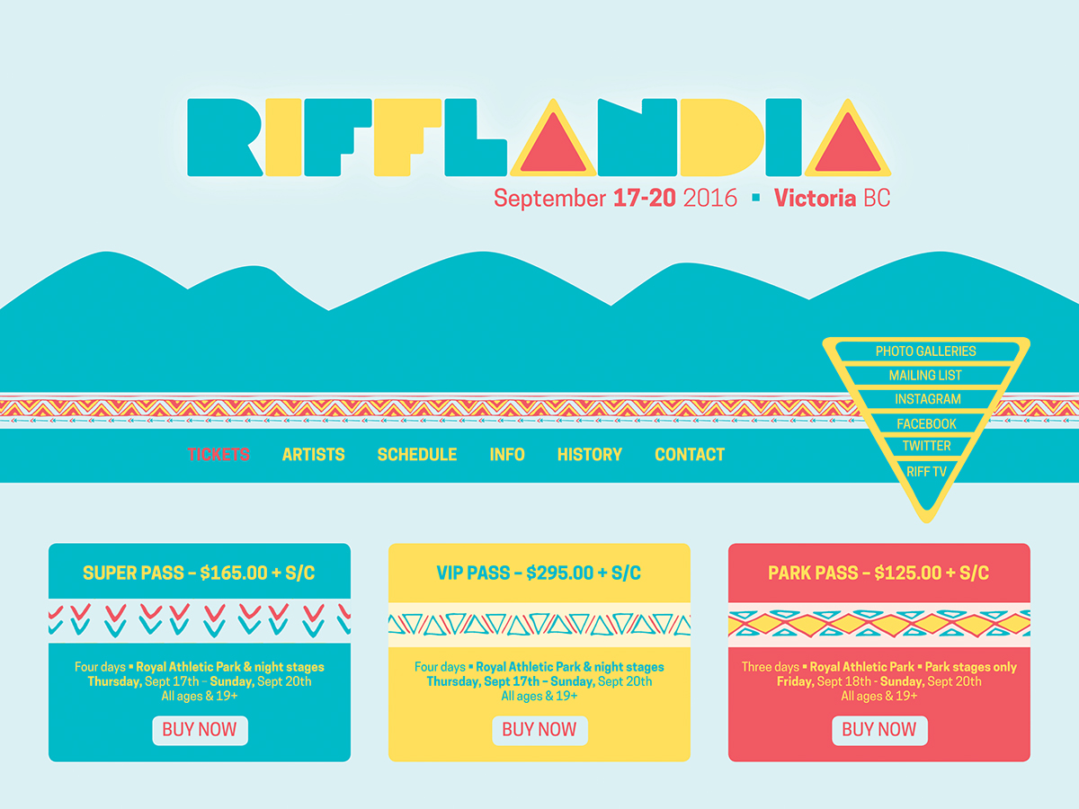 #rifflandia #music #Festival #graphic #Design #colour