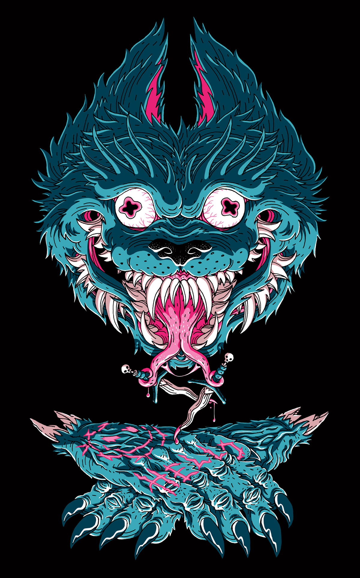 ILLUSTRATION  graphic monsters animals Character design  posters joeyrex