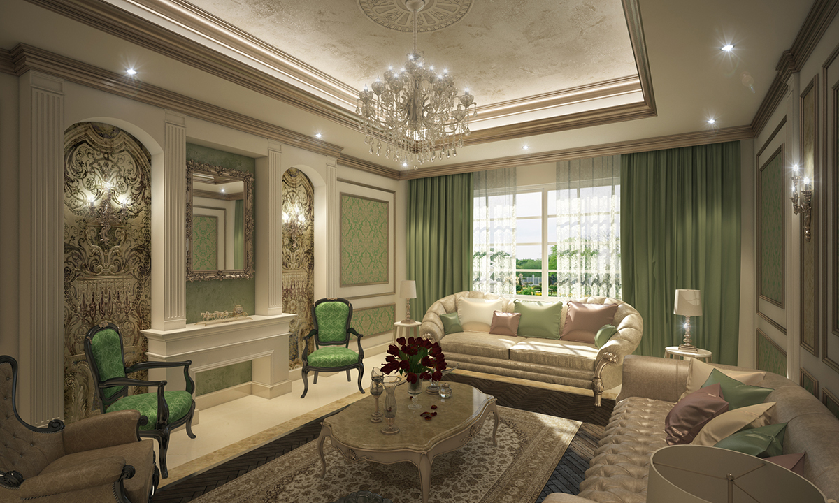 women MAJLIS Private arabic sitting green golden Creamy Beautiful amazing harmoney luxury furniture Classic new