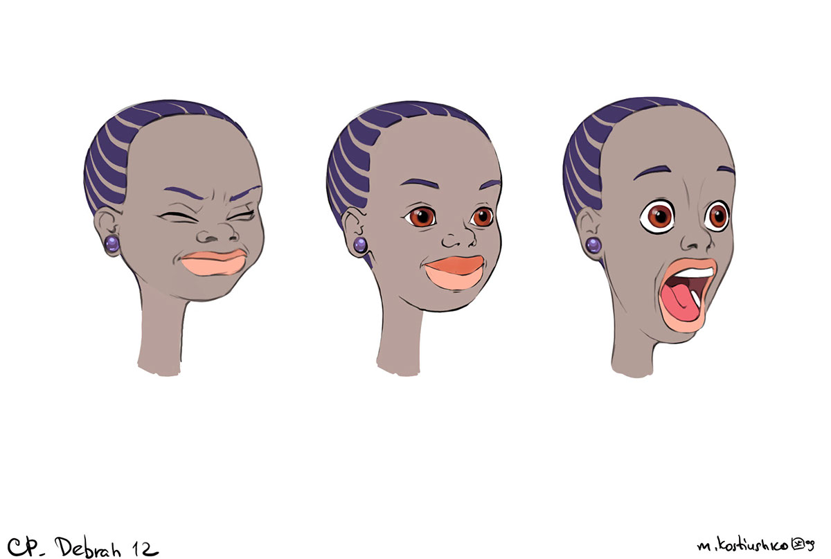 Umbrella vision turnaround Lipsing impressions Character design  concept art cartoon sketch Drawing  Digital Art 