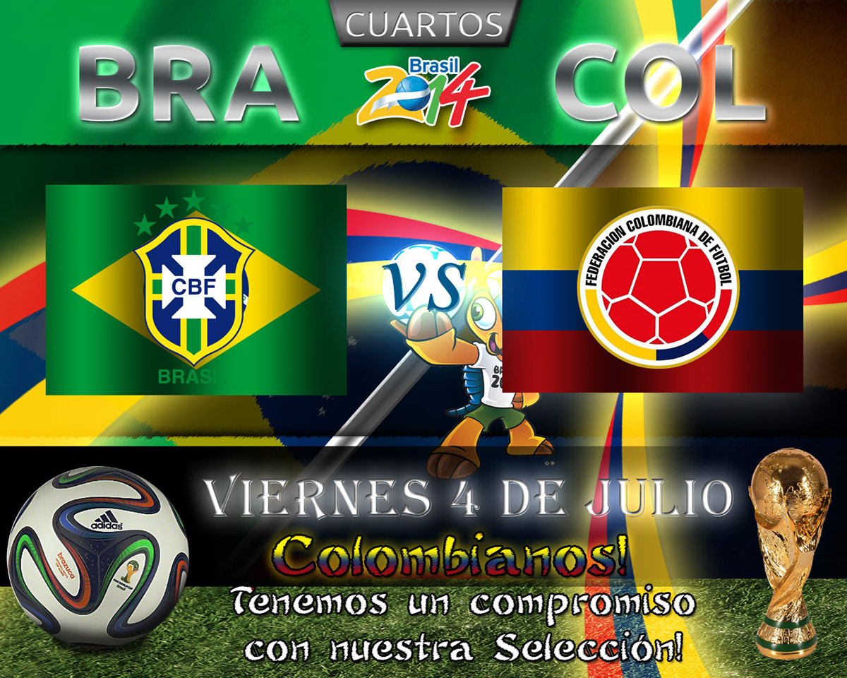 world cup 2014 Colombia 2014 cheer soccer football Brazil 2014 james rodriguez JAckson Martinez  Juan Cuadrado Copa Mundo Copa Mundo 2014