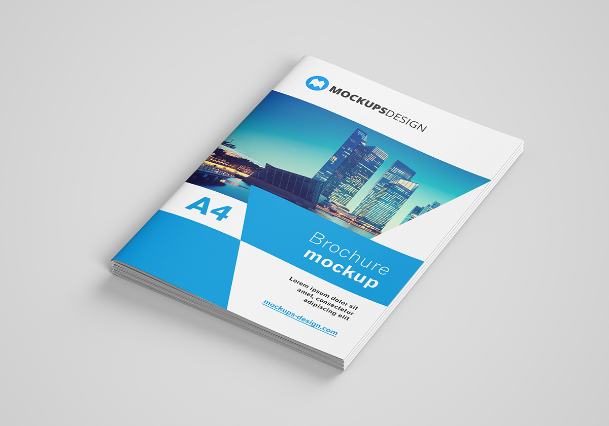 Download Free A4 Brochure Mockup On Behance