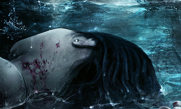 thurst Thirsty blood vampire dead body dead water visio-art.de Visio aleksei aleksei kostjuk