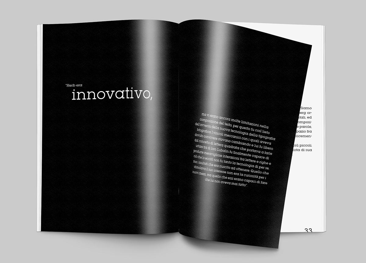 editorial design lubalin graphic book Herb black White creative impagination