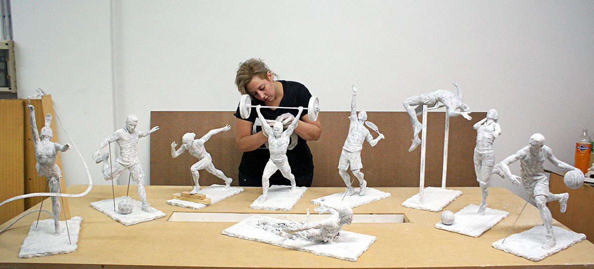 DirecTV olimpic games juegos olimpicos Estatuas statues Mapping Rio de Janeiro 3d printing impresiones 3D Maqueta