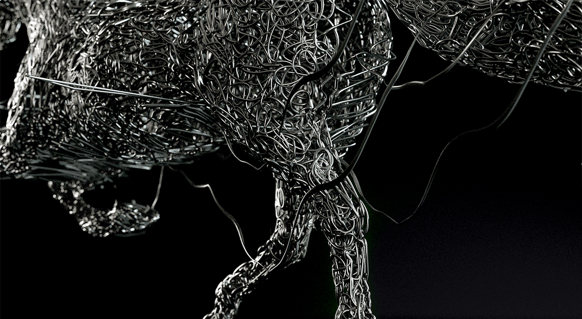 horse verizone fibre wire tomalexbuch cinema4d Runcycle gameofthrone sculpture