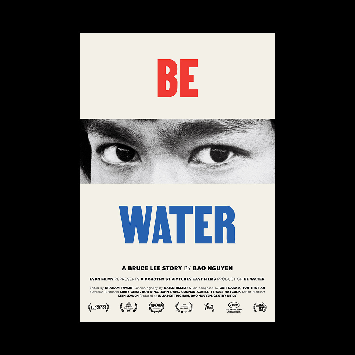 bao nguyen be water bruce lee poster