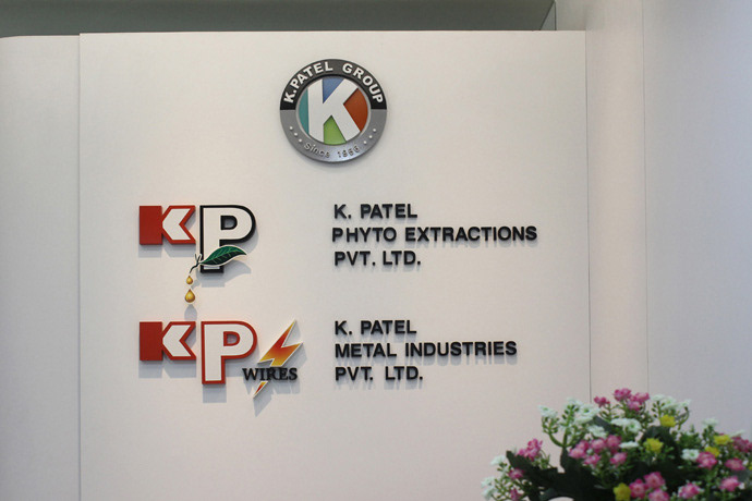 signage design brand identity K Patel Group realty