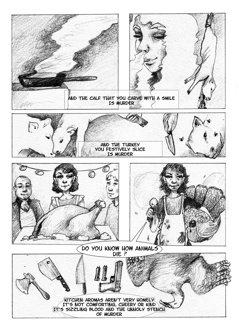 comics comic the smiths Meat is murder Lyrics storyboard graphite