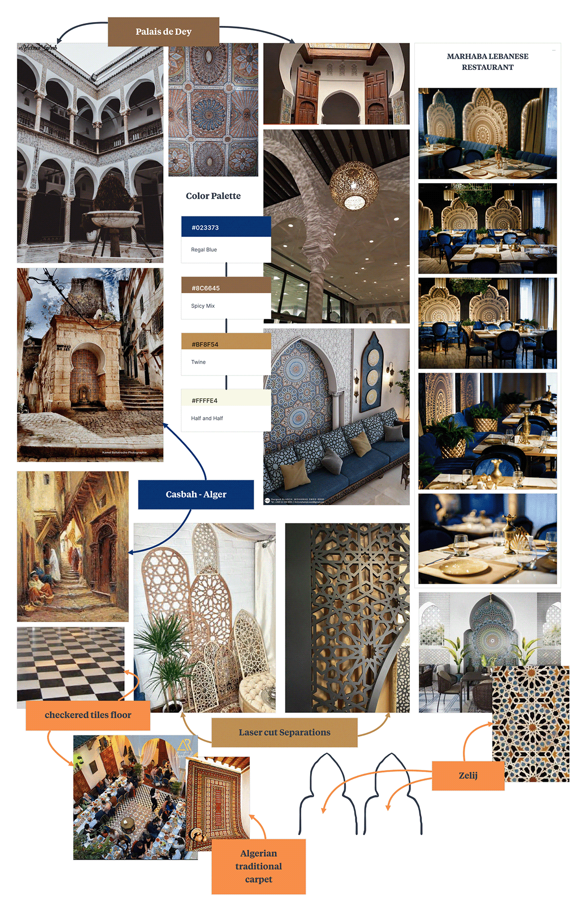 restaurant interior design  Algeria algerie cafe traditional D5 Render architecture cafeteria islamic