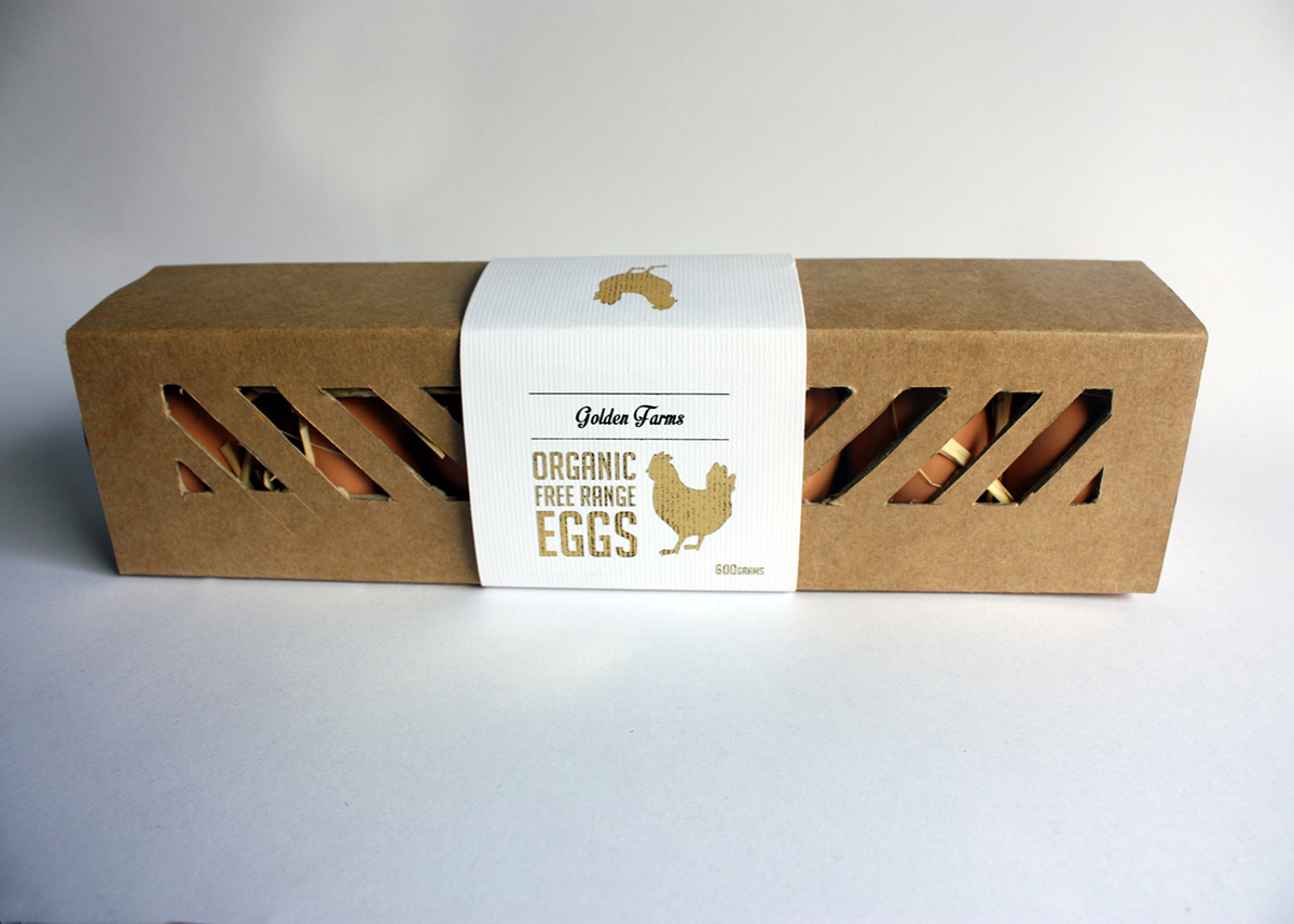 eggs package foil Hig End box design carton modern shop identity brand RMIT