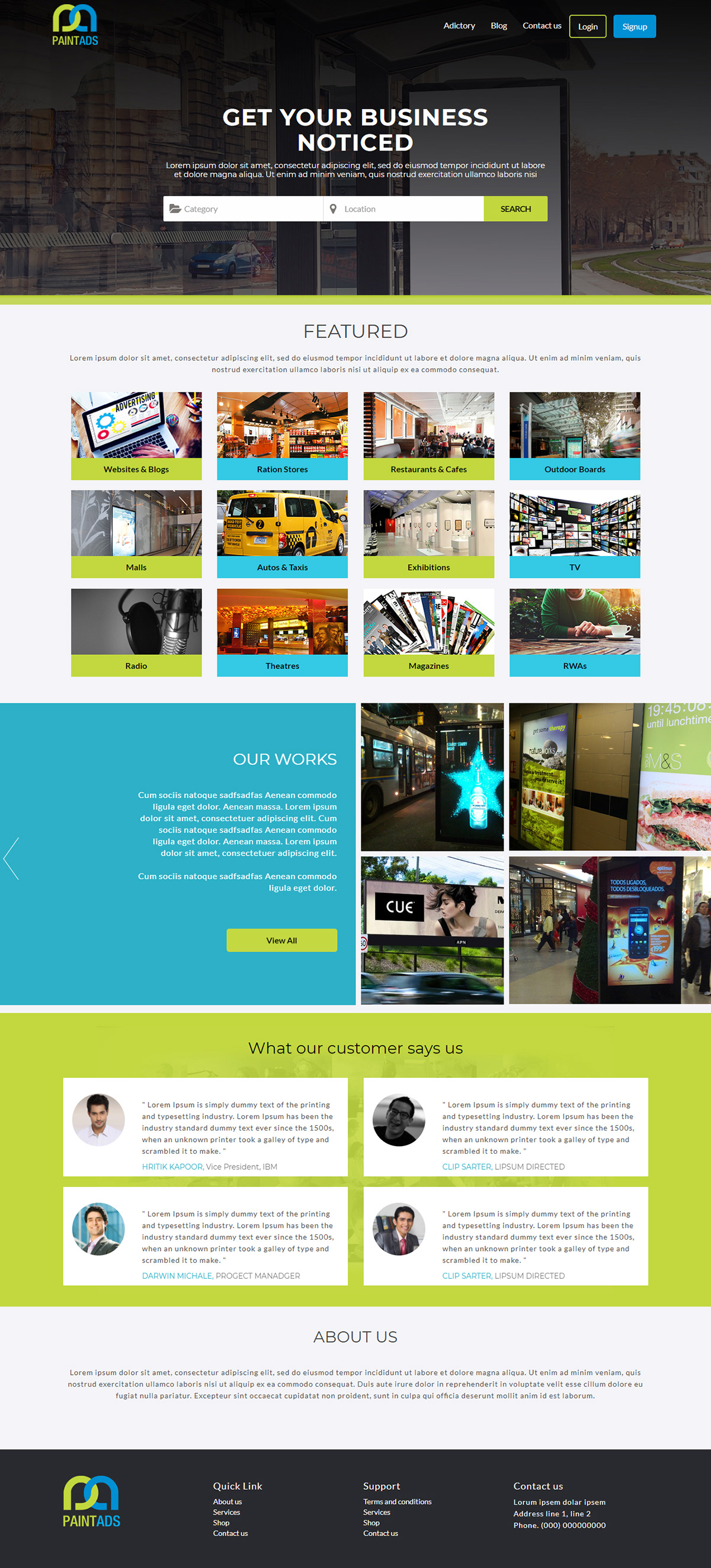 Outdoor outdoor advertisement Board design2018 creative India UI desing UI/UX photoshop HTML