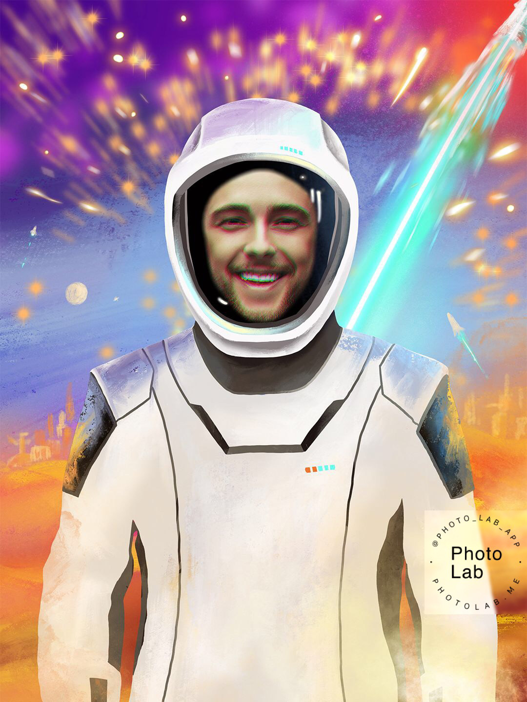spacex Dinoricco photolab Space  app design Brad Pitt putin Justin Timberlake photo retouch photomask