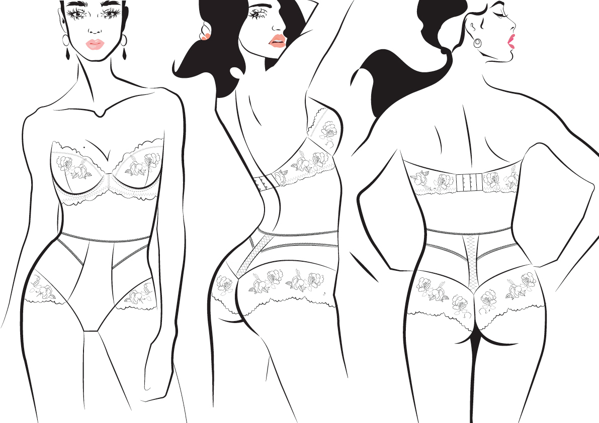 lingerie fashion illustrashion designer