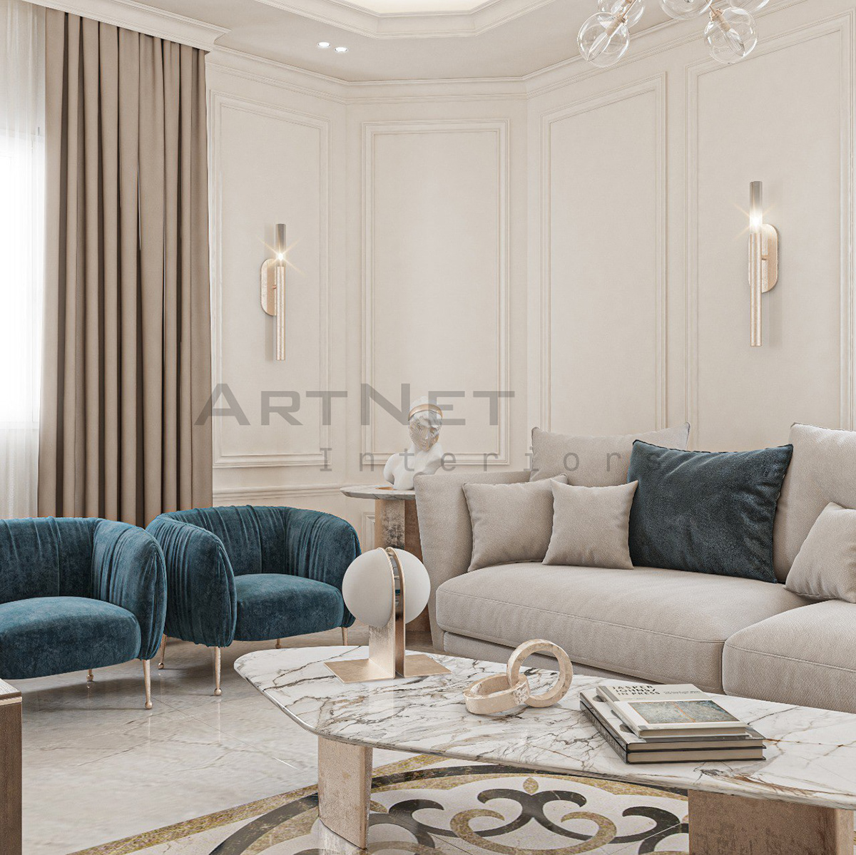interior design  architecture indoor Interior design NEWCLASSIC newclassicdesign living room livingdesign UAE