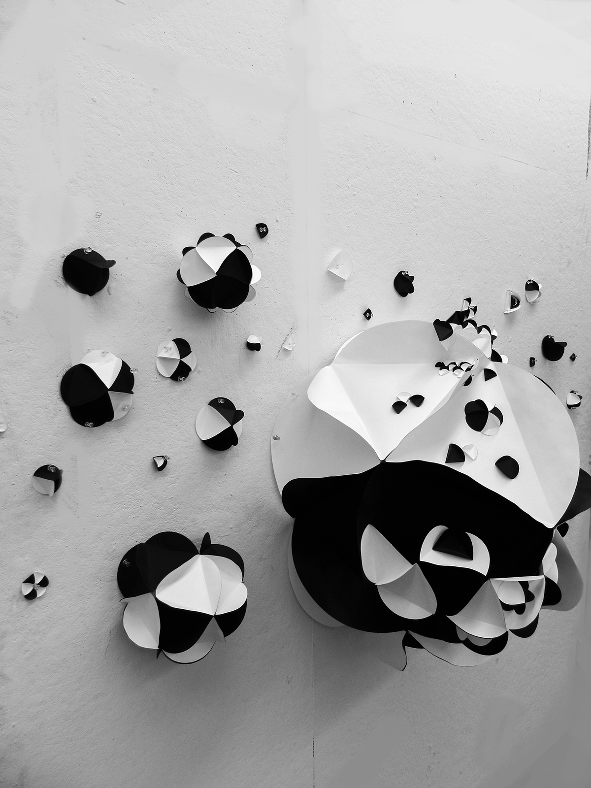 paper structures fine art installation