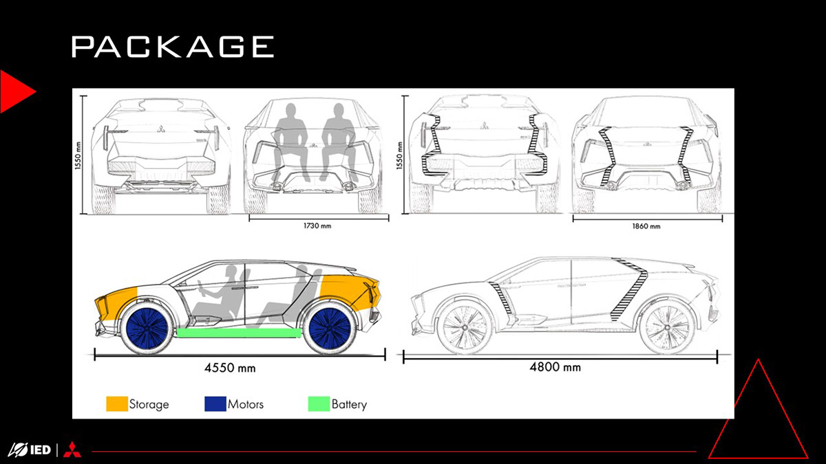 Mitsubishi concept design cardesign suv automotive   futuristic Technology creative morphing