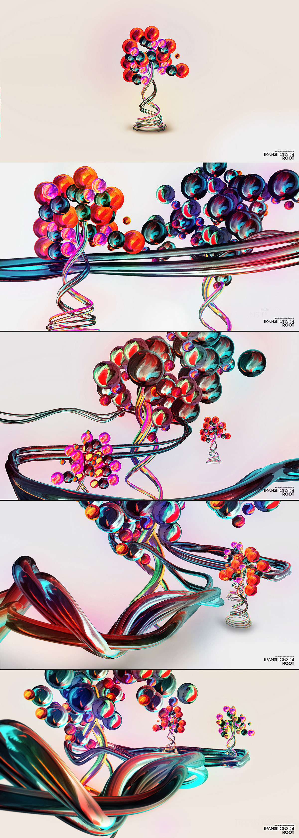 transitions koyn kees Van duyn art 3D cinema4d photoshop Illustrator color colour models Womb