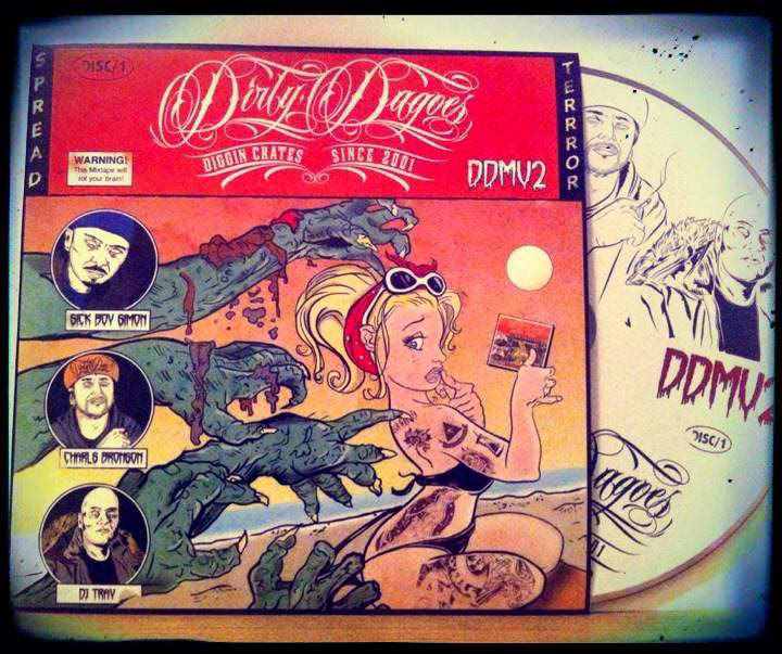 DDMV2 Funboy-Damned Alex Panci Diry Dagoes rap hip-hop mixtape draw graphic-design magazine Album crew skulls horror blood