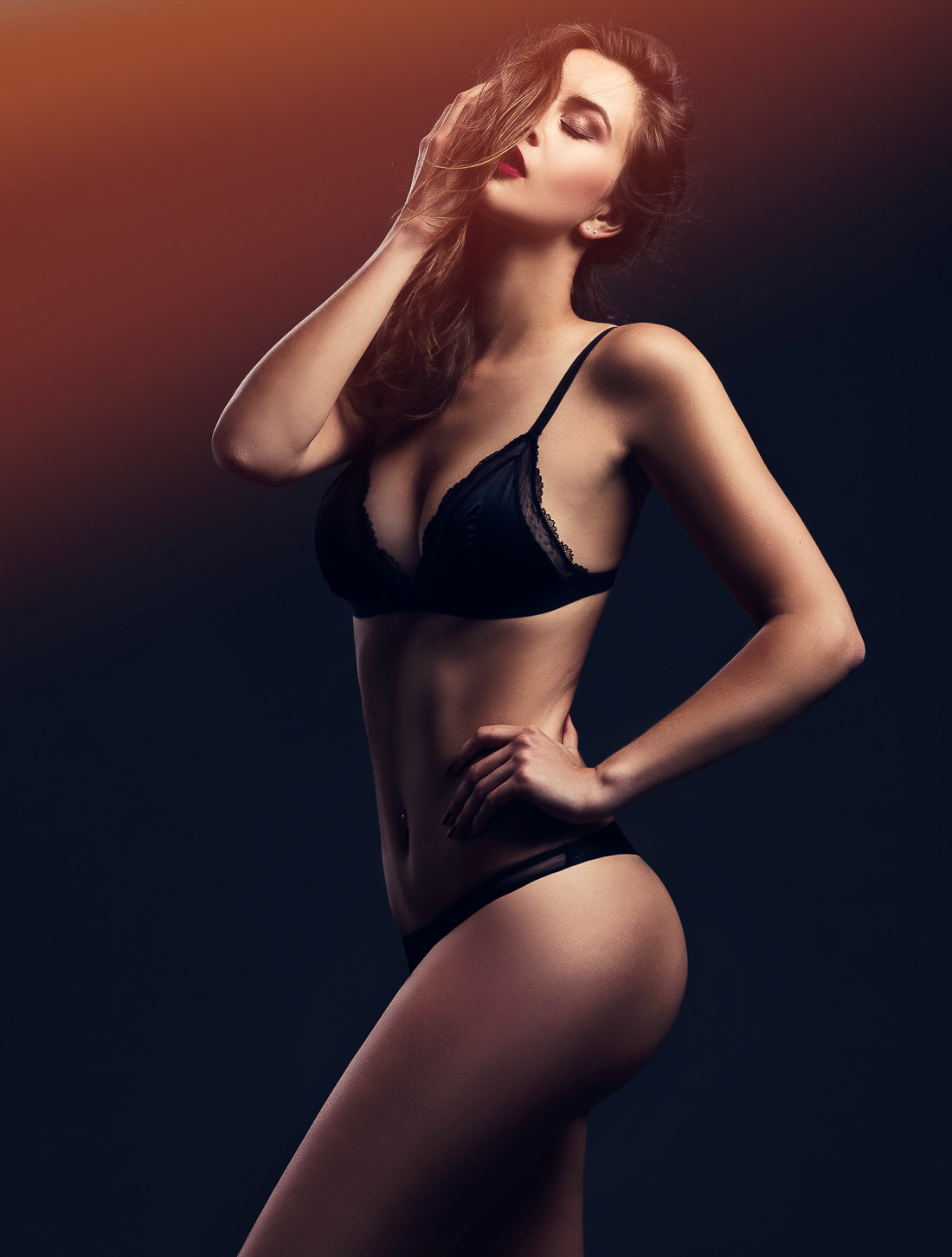 Adobe Portfolio lingerie sexy womam girl Hot sensual Sensuality Ikostudio breast
