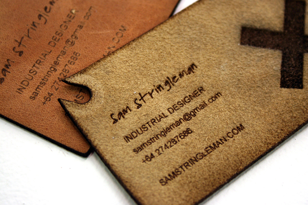 Business Cards competence leather madethis girlskateboards girl