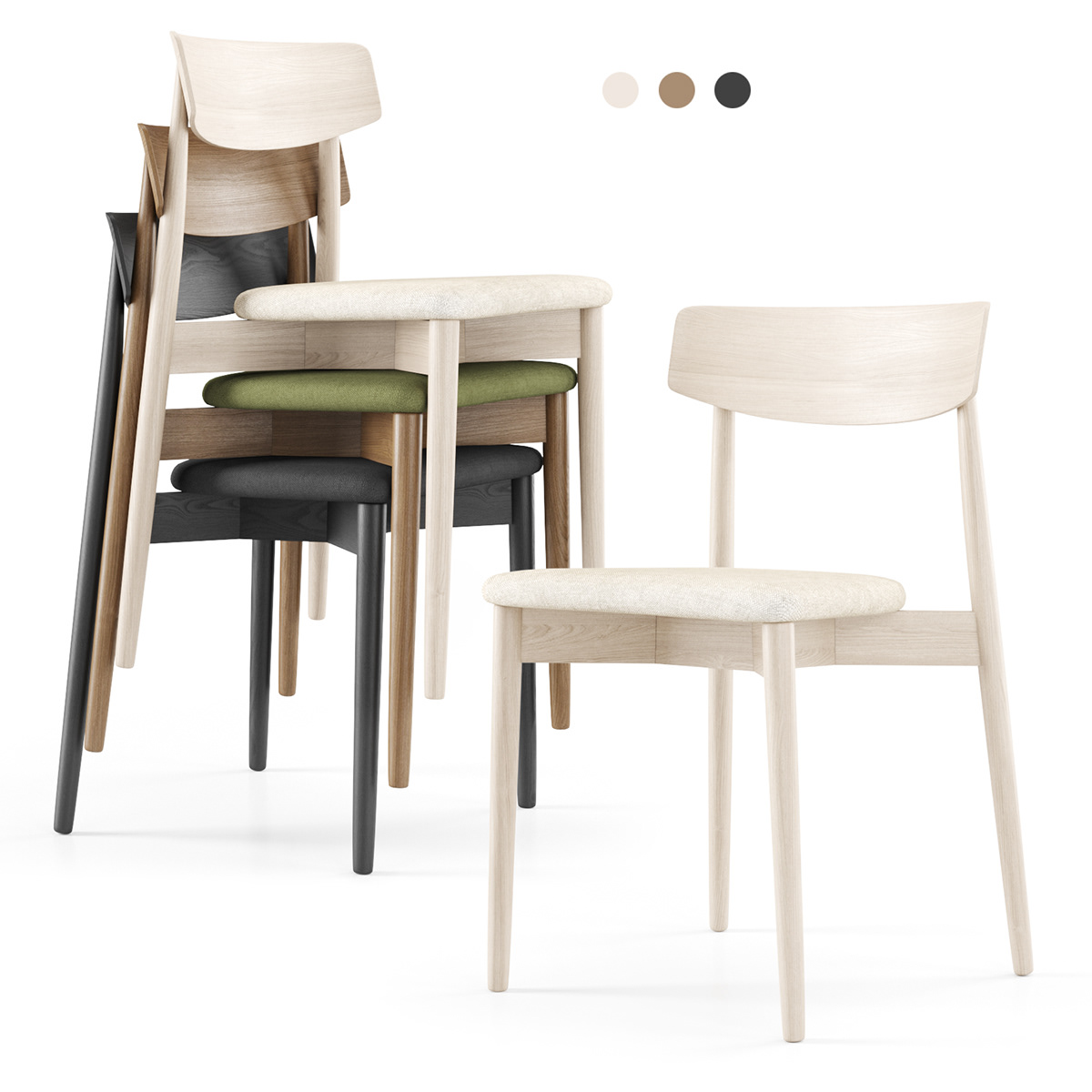 3d model Miniforms Claretta Chair 